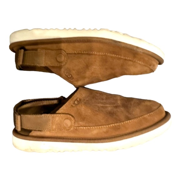 UGG Shoes - UGG Goldenstar Suede Clogs in Chestnut Brown Size 6 kid’s